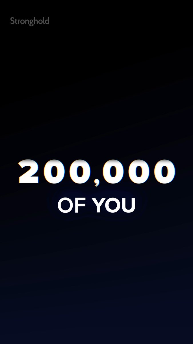 200K YouTube subscribers. Builders, holders, the curious...you got us here. Thank you, Strongholders. Cheers to growing together.