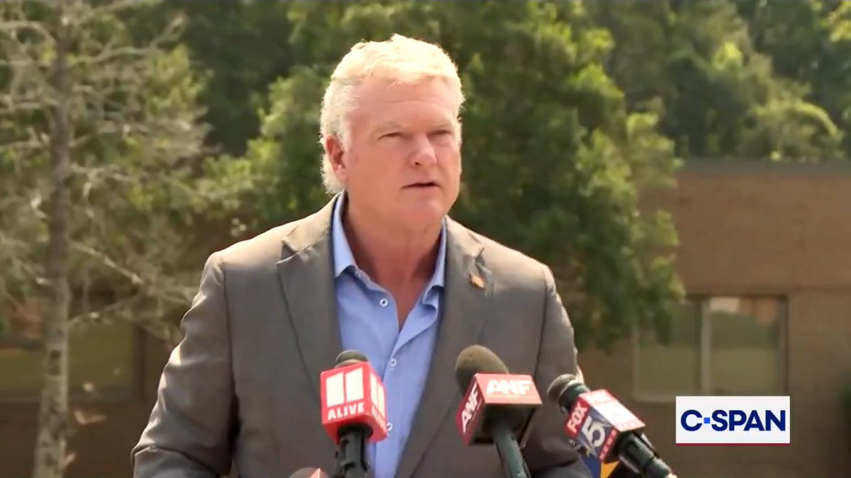 U.S. Sen. candidate Rep. Mike Collins (R-GA) ends press conference following a reporter question on son-in-law's alleged antisemitic comment: "We fully addressed that, but Jon Ossoff refuses to disavow these Democrat socialist movements in our country."