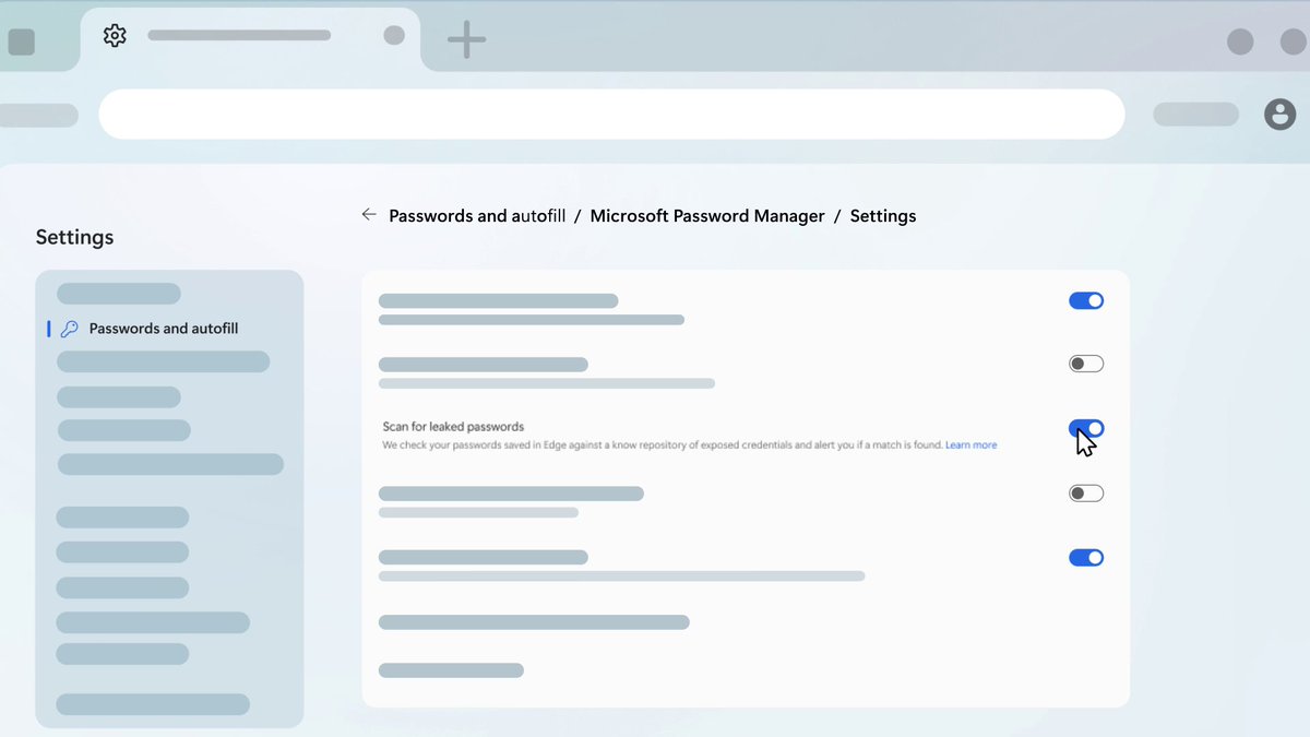 🛑 using weak or leaked passwords. Password Monitor in Edge helps keep your accounts protected: