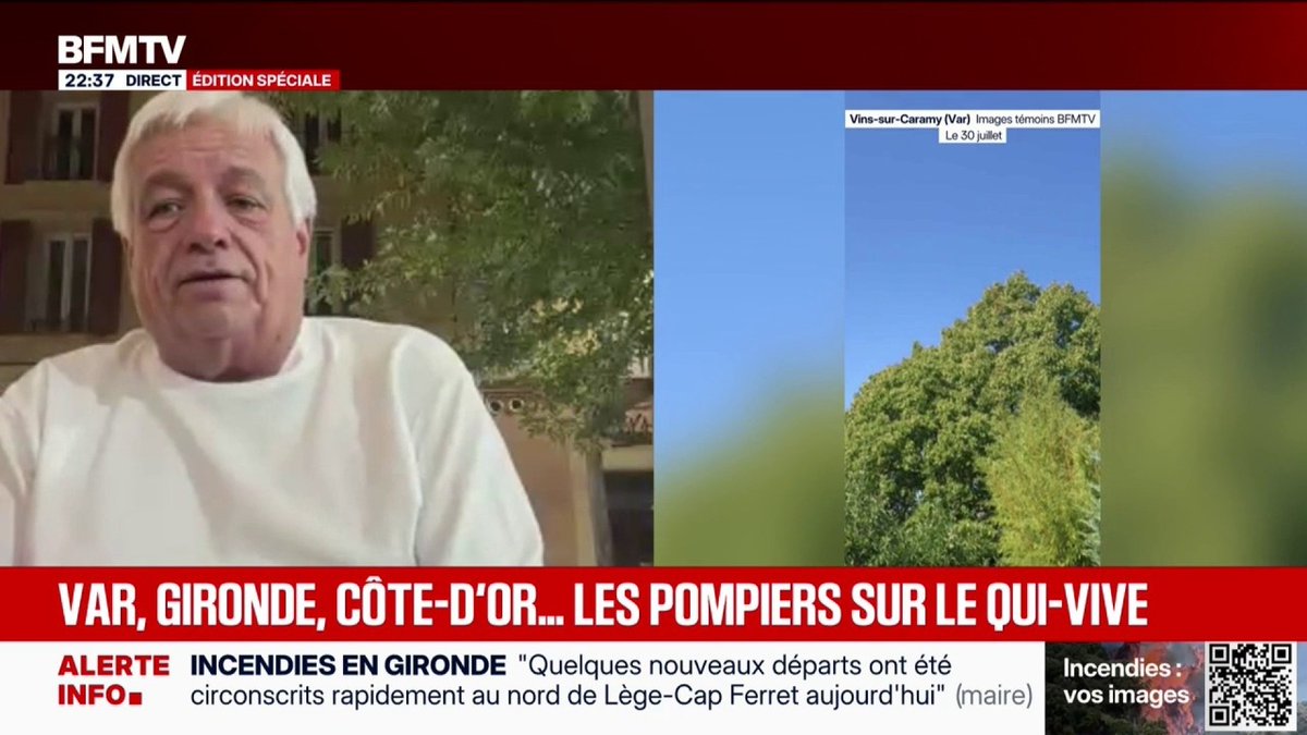 Incendie à Brignoles: "Je crois que la main de l'homme n'y est pas pour rien", déclare le maire de la commune