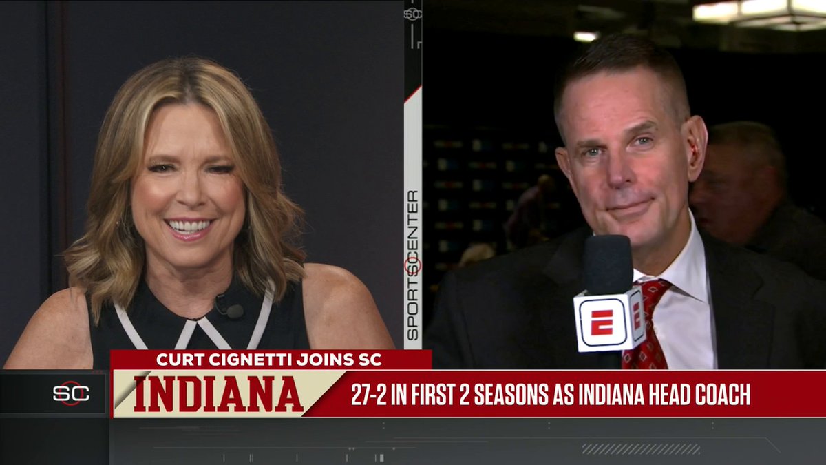 "In my mind, we're not defending the national championship, we're starting a new season." Curt Cignetti joins SportsCenter and discusses the upcoming Indiana Football season 🏈