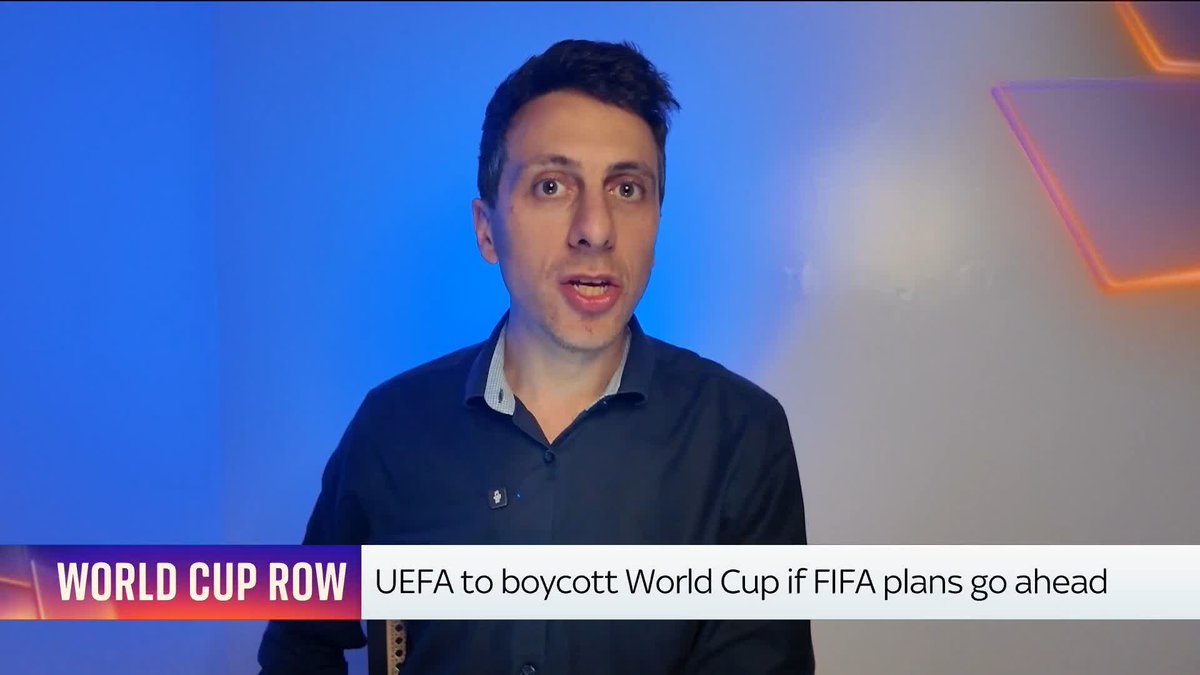 "There is open revolt and civil war now in the world of football." Sky's Rob Harris says there is an 'increasing loss of support' for Gianni Infantino as FIFA president after UEFA and CONCACAF rejected his World Cup sell-off proposal.