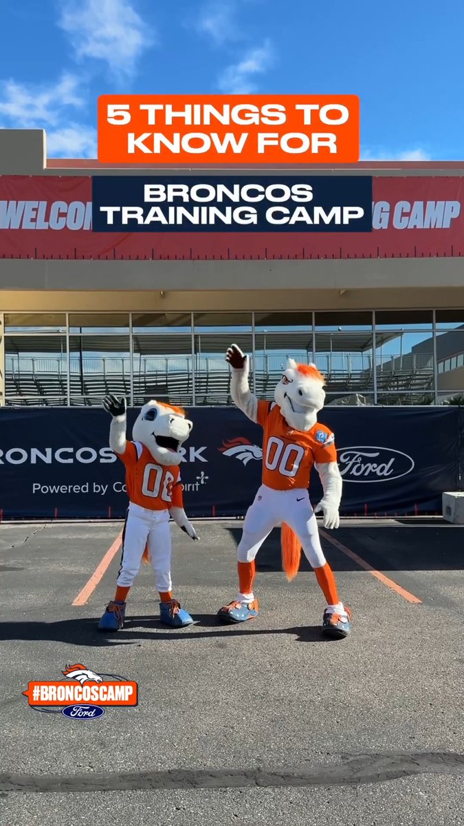 We can't wait to see you tomorrow, #BroncosCountry! Here's everything you need to know if you're attending #BroncosCamp ⬇️