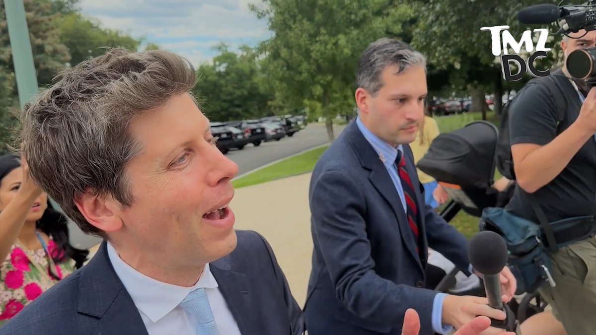OpenAI's Sam Altman won't put a number on A.I. wiping out humanity. 🎥: CHARLIE COTTON