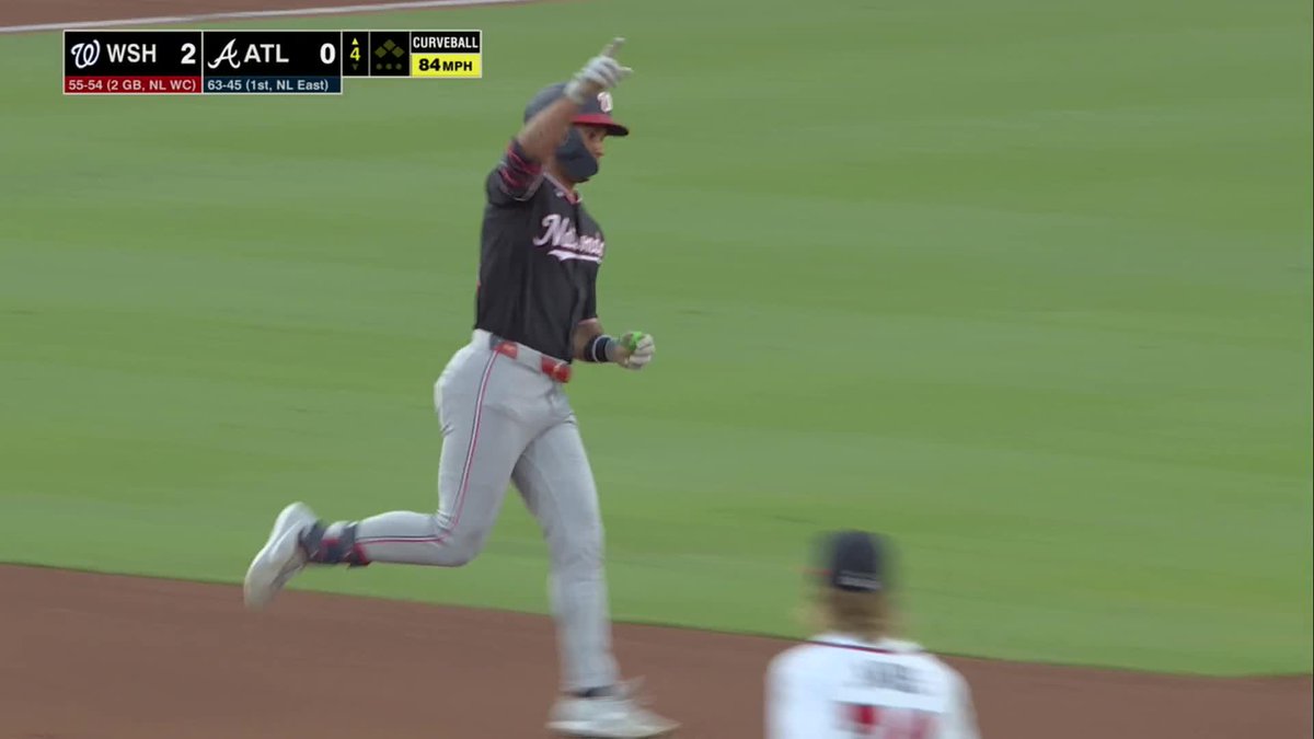DAYLEN LILE GOES YARD FOR THE SECOND TIME TONIGHT 🚀 Watch Nationals-Braves on ESPN and the ESPN App 🍿