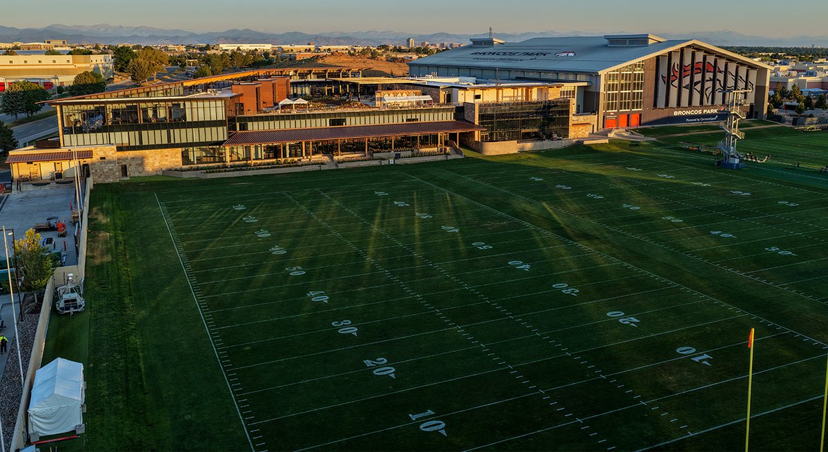 First class in every way. 👏 A behind-the-scenes drone tour of the new Broncos Park Powered by CommonSpirit: