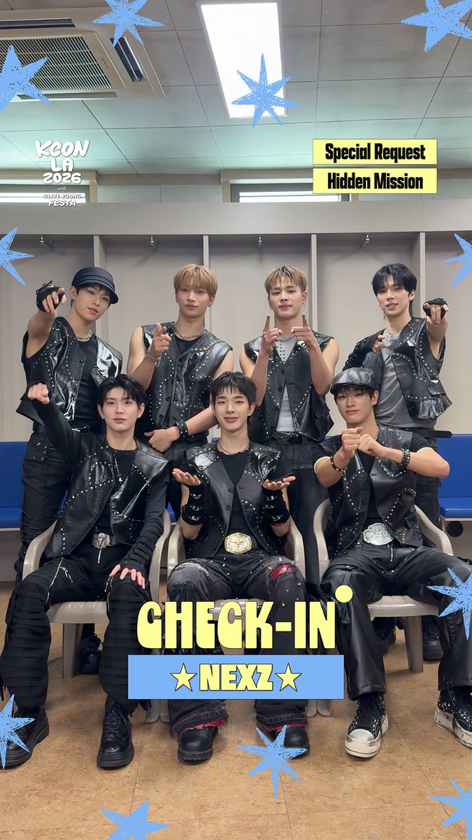 [#KCONLA2026] #NEXZ CHECK-IN NEX2Y~ Are you ready to enjoy KCON LA 2026 with NEXZ? ✨ Check out NEXZ’s special request and spot the hidden mission in the video! 👀 Respond to the request and guess the mission for a chance to win a prize 🎁 KCONers, let us know in the comments~! - 𝐆𝐄𝐓 𝐘𝐎𝐔𝐑 𝐓𝐈𝐂𝐊𝐄𝐓 𝐍𝐎𝐖! 🎟️ 🔗Ticket Info - KCON LA 2026 AUG 14-16 Arena, LA Convention Center Let’s #KCON