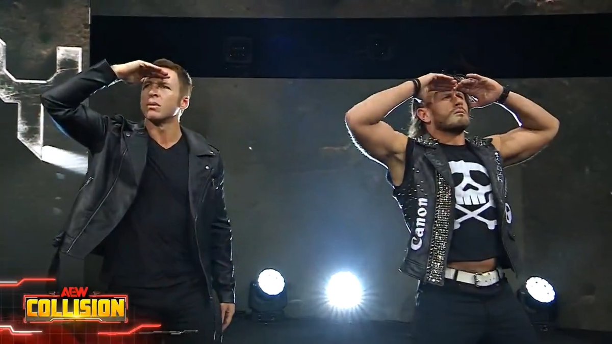 WHAT A WAY TO KICK OFF COLLISION IN THE MOTOR CITY! Motor City Machine Guns (@Lx $helley &amp; chriSabin) are here! Watch #AEWCollision LIVE on TNT &amp; HBO Max