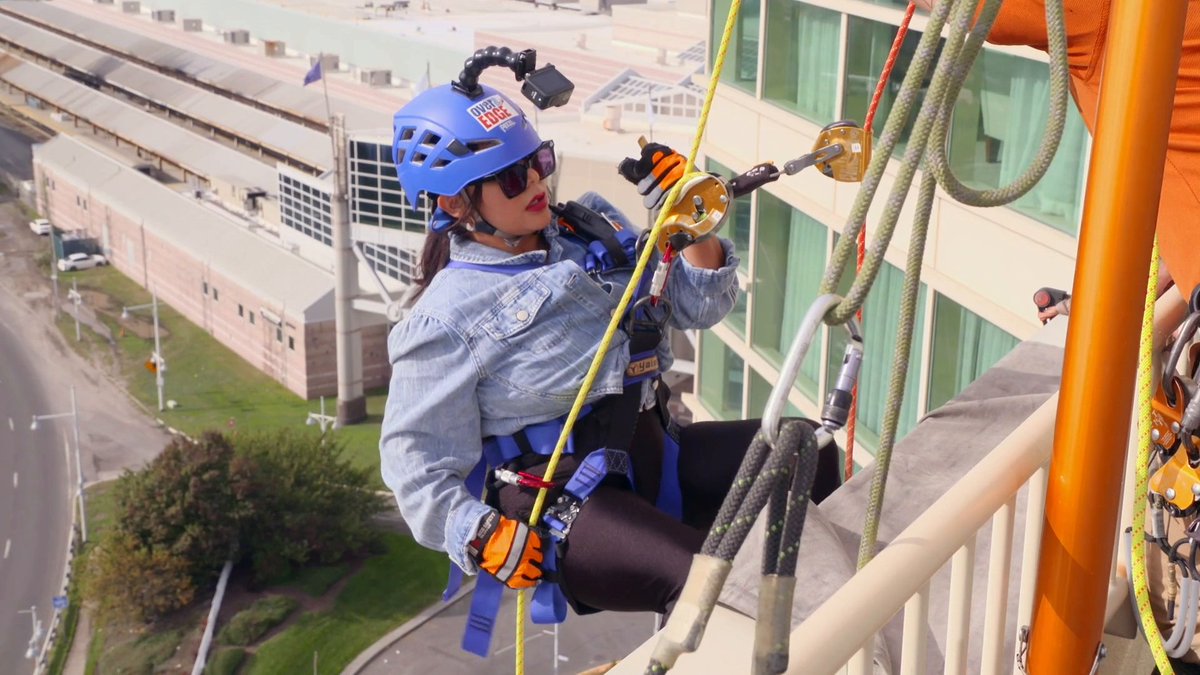 The way we were all rooting for our meatball. So proud of Nicole Polizzi for going Over the Edge in support of Deena's fundraiser. 🙌🥹❤️ #JSFamilyVacation