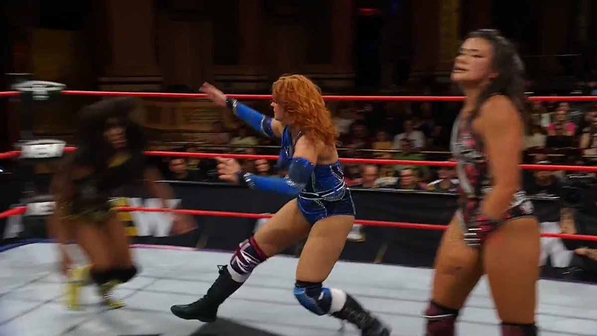 WHAT A TRIPLE TEAM! Watch #AEWCollision LIVE on TNT &amp; HBO Max