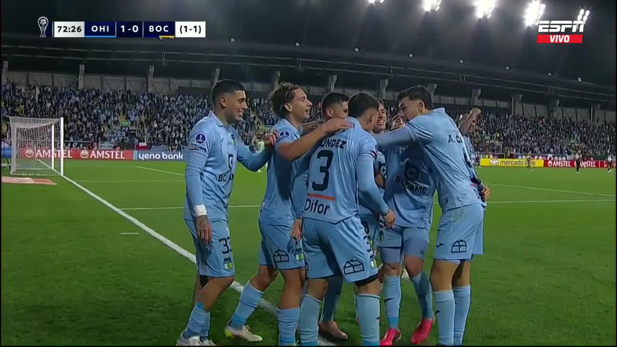 ¡GOOOOOOOOOOL DE O'HIGGINS! Francisco González metió un zurdazo increíble para poner el 1-0 del Capo sobre Boca. ¡Serie igualada! ▶️ Mira nuestros partidos de 🏆 CONMEBOL #Sudamericana en el Plan Premium de #DisneyPlus