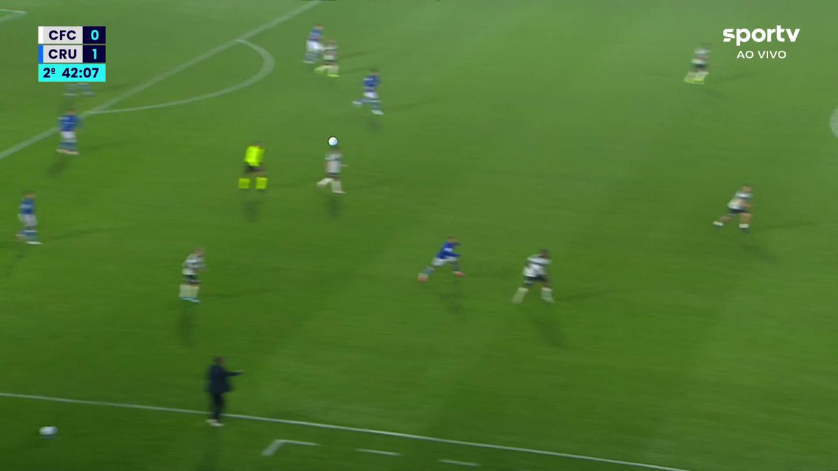 Jogadaça de Bruno Rodrigues, que deixou Matheus Pereira sem goleiro, mas Jacy se recuperou bem e impediu o segundo gol do Cruzeiro. #Futebol #Brasileirão #Coritiba #Cruzeiro