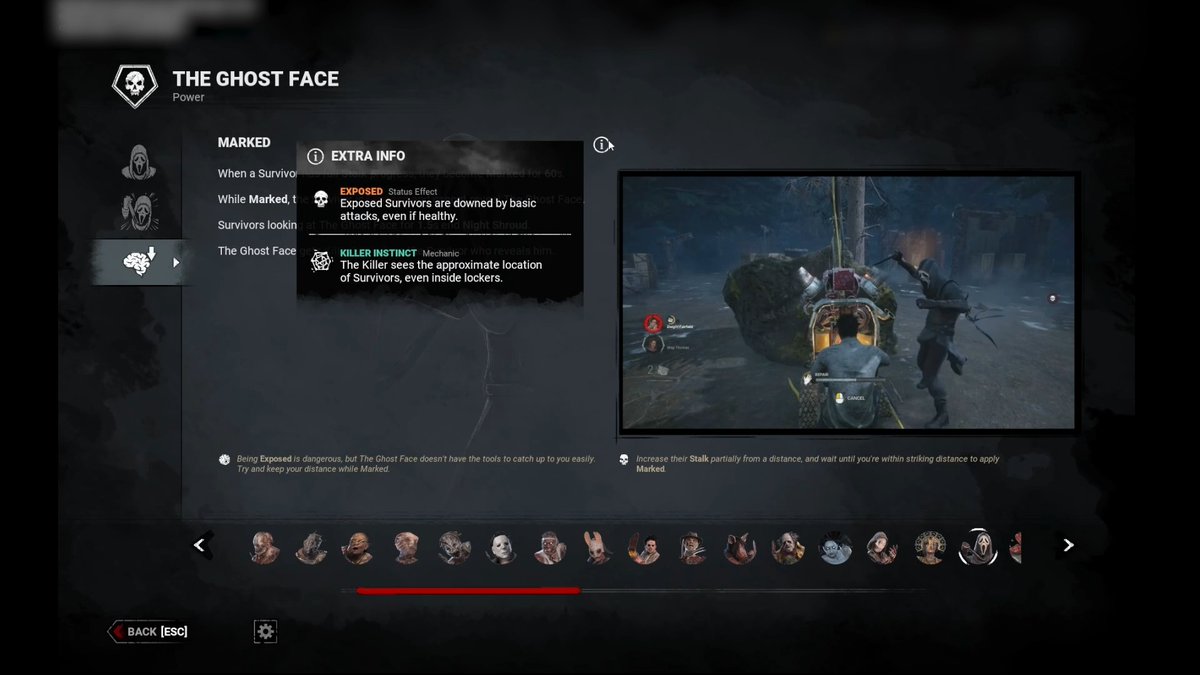 🎥 アップデート 10.1.0 で登場予定の新機能「ゲームプレイショーケース」をご紹介します！ 殺人鬼の使い方や対策がわからない？そんな時はロビーでゲームプレイショーケースを見てみましょう。 各殺人鬼の能力の使い方や生存者視点での対策を、動画と短いテキストで確認できます。 また、能力アイコンから確認できる説明文もわかりやすくアップデートします。