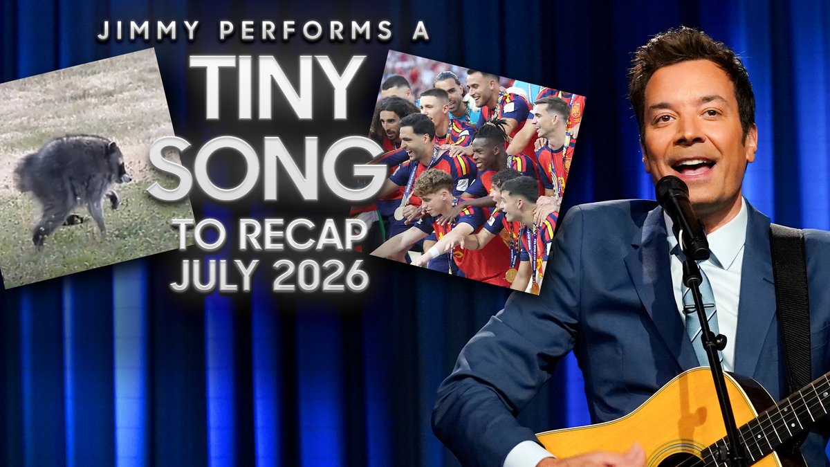 Jimmy performs a song to recap the month of July! #FallonTonight