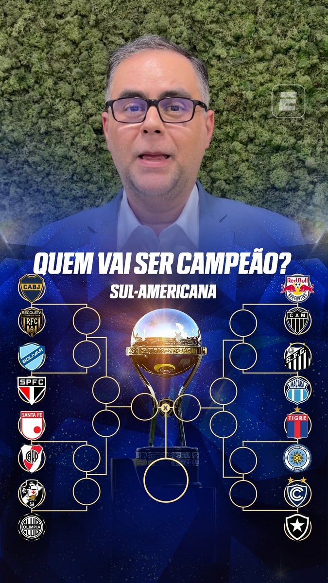 Quem vai ser campeão da Conmebol Sul-Americana? Eugênio Leal chegou com os palpites até a final! Deixe suas previsões nos comentários! Assista aos jogos AO VIVO da Conmebol Sul-Americana pela ESPN no Plano Premium do #DisneyPlus! #SulAmericanaNaESPN