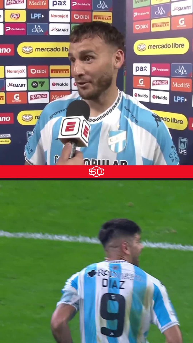 "ESTABAN HABLANDO DE LOS 9 QUE QUERÍA BOCA, ACÁ HAY UNO (LOCO DÍAZ). MIREN UN POQUITO PARA EL INTERIOR" RENZO TESURI LUEGO DEL DOBLETE DEL LOCO DÍAZ VS. CENTRAL CÓRDOBA. TOP.