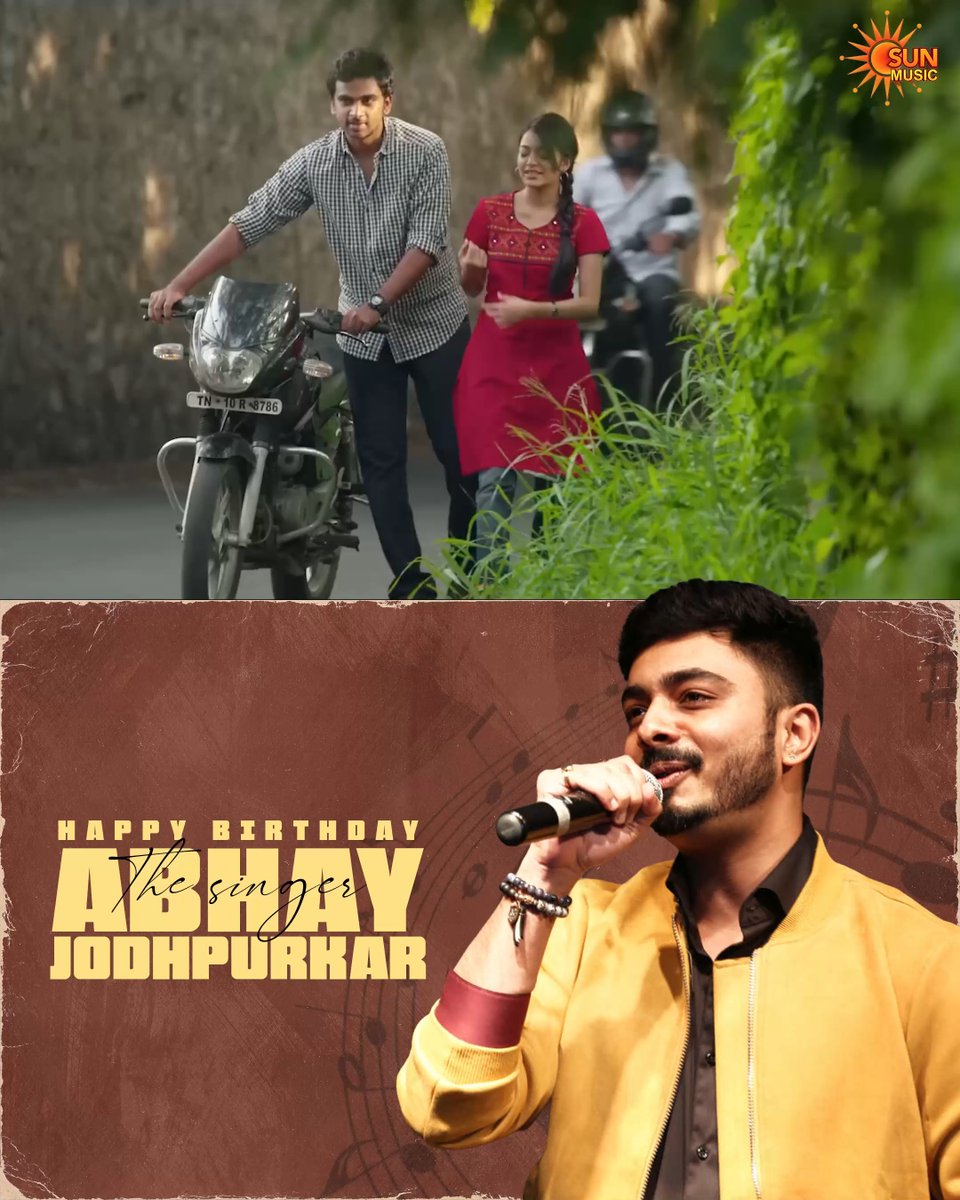 Happy Birthday to the soulful singer Abhay Jodhpurkar!🎶❤️ #SunMusic #AbhayJodhpurkar #HBDSAbhayJodhpurkar #HappyBirthdayAbhayJodhpurkar