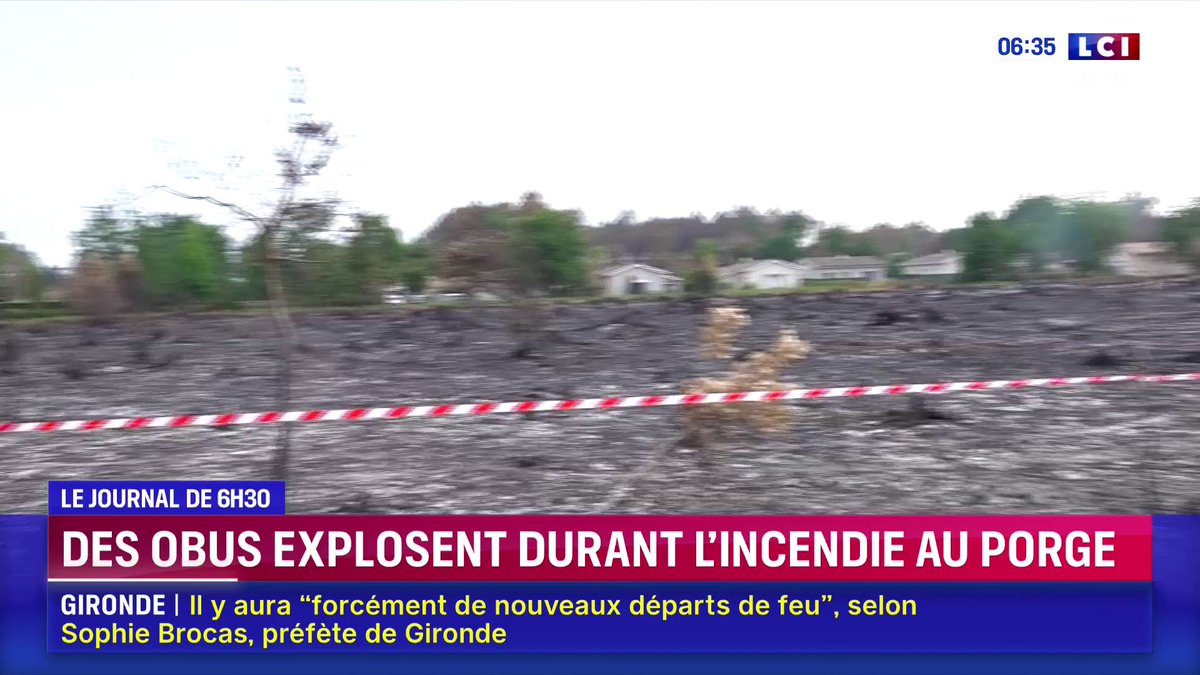 🔴 Des obus de la Seconde Guerre mondiale explosent durant l'incendie au Porge 📺 Le journal de 6H30 de Pierre Barbin | Matinale LCI présentée par Solenn Riou
