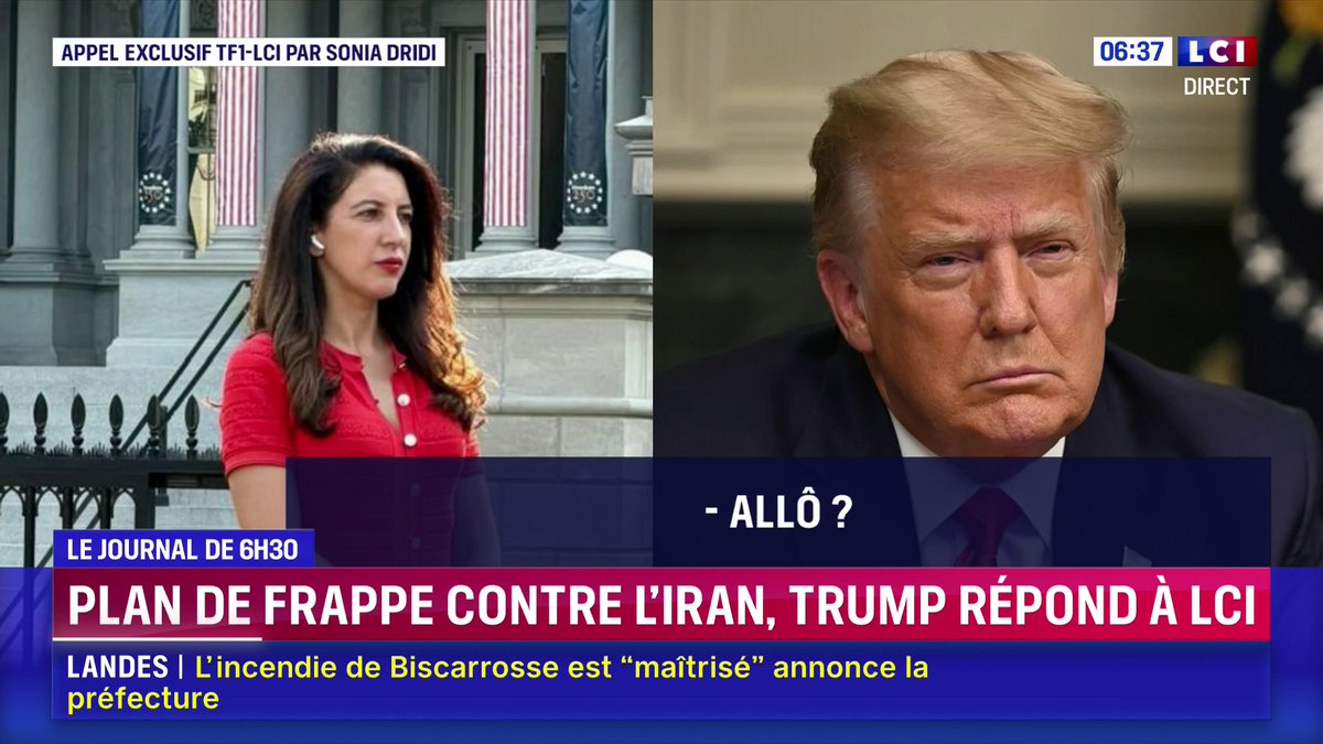 🔴 Plan de frappe contre l'Iran : Donald Trump répond à LCI 📺 Le journal de 6H30 de Pierre Barbin | Matinale LCI présentée par Solenn Riou