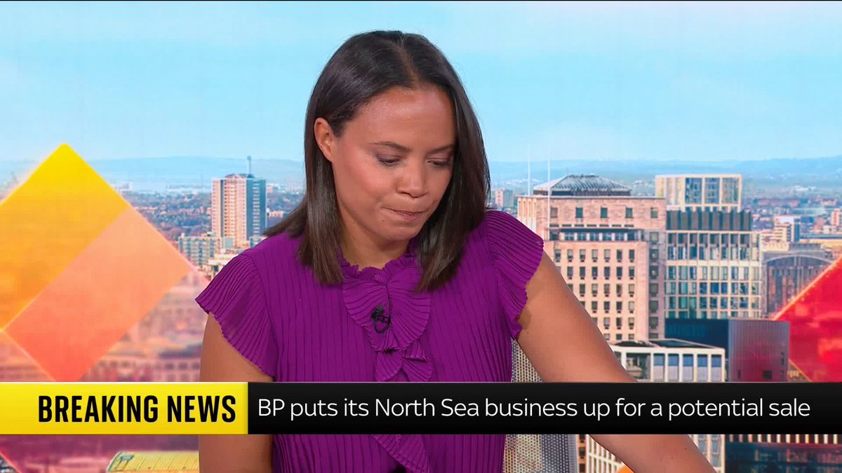 BREAKING: BP has announced that it is launching a process to market its North Sea business for a potential sale 📺 Sky 501, Virgin 602, Freeview 233 and YouTube