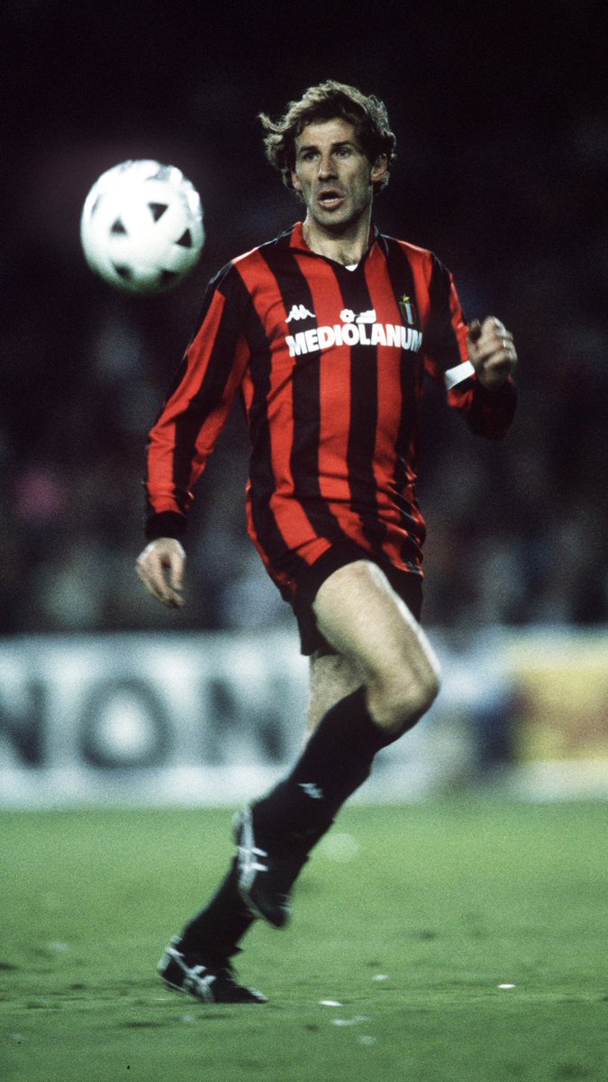 Franco Baresi: ♾️❤️🖤 #Baresi #Milan #DAZN