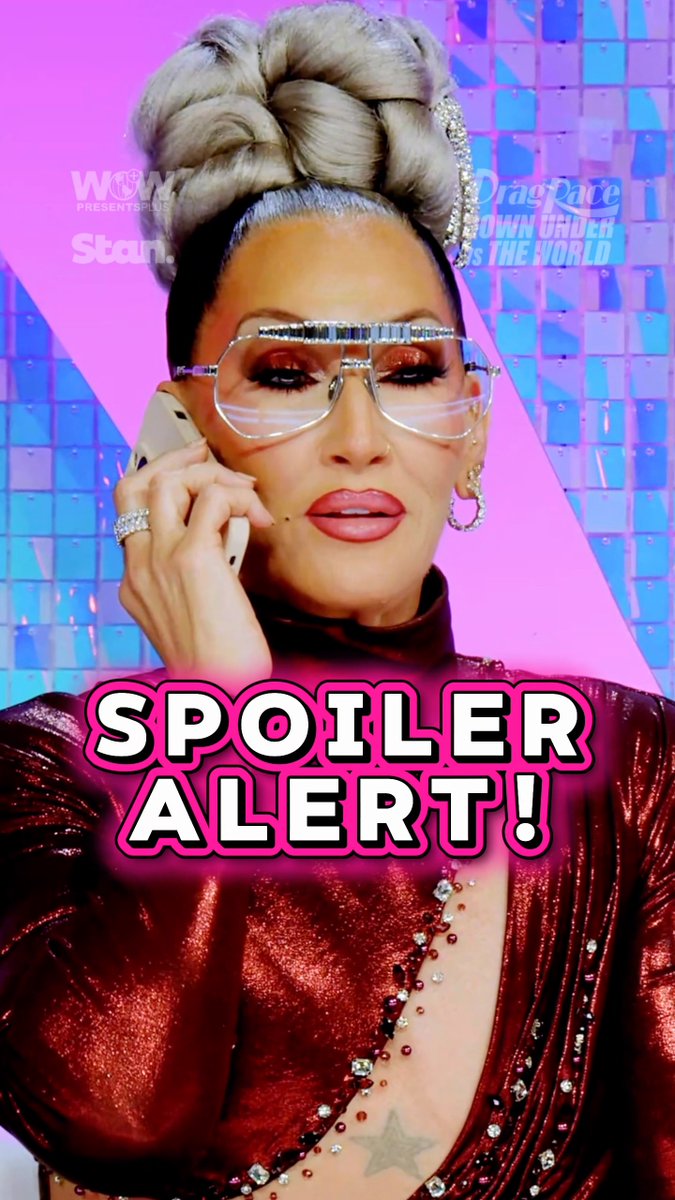 🤫 SPOILER ALERT! 📱🚨 @michellevisage’s mystery phone call revealed in new Drag Race Down Under vs The World now streaming on WOW Presents Plus and Stan! ⬇️ WATCH #DragRaceDownUnder vs The World hosted by Michelle Visage 🌏 WOW Presents Plus WW ex. Australia 🇦🇺 @stanaustralia