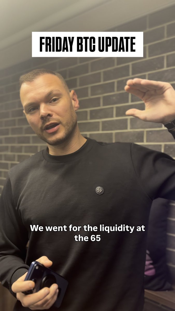 prediction came to life yet again, we are looking down simply because there is nothing above, no liquidity to grab. $btc
