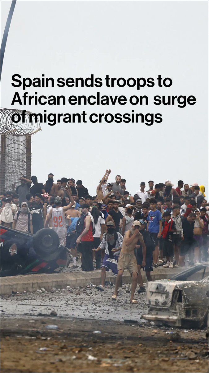 Spain has ordered an emergency military deployment to the country’s North African enclave of Ceuta after thousands of illegal immigrants entered in recent days