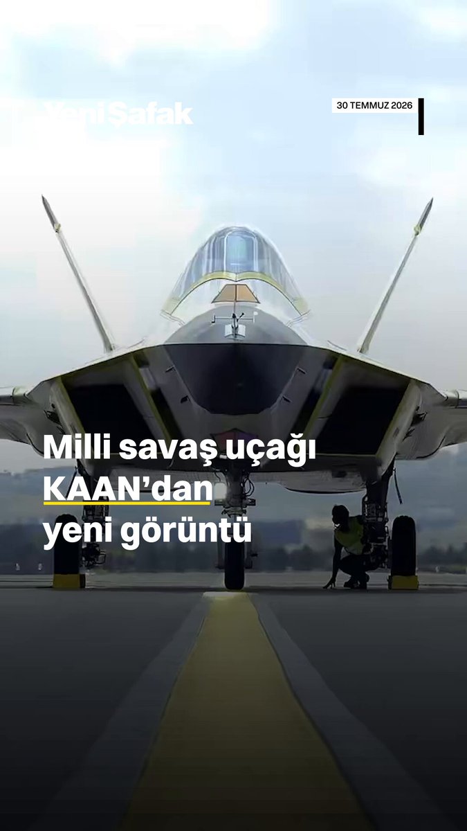 ✈️🇹🇷 TUSAŞ, KAAN'dan yeni görüntü paylaştı. ✅ Türkiye'nin Milli Muharip Uçağı KAAN'ın yeni prototipi, ilk taksi testini başarıyla gerçekleştirdi.