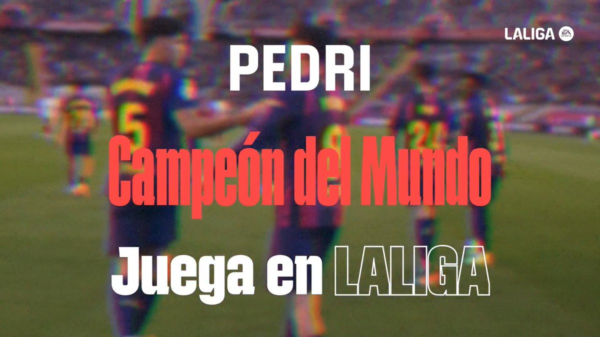 🪄 La magia de un campeón de la FIFAWorldCup como Pedri González se podrá ver en LALIGA EA SPORTS. LALIGAEsMundial