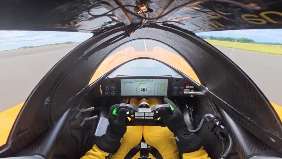 British land speed record holder Andy Green will be behind the wheel of JCB's 32-foot Hydromax car, powered by hydrogen-fueled combustion engines, as it attempts to set a new speed record by exceeding 350 miles per hour