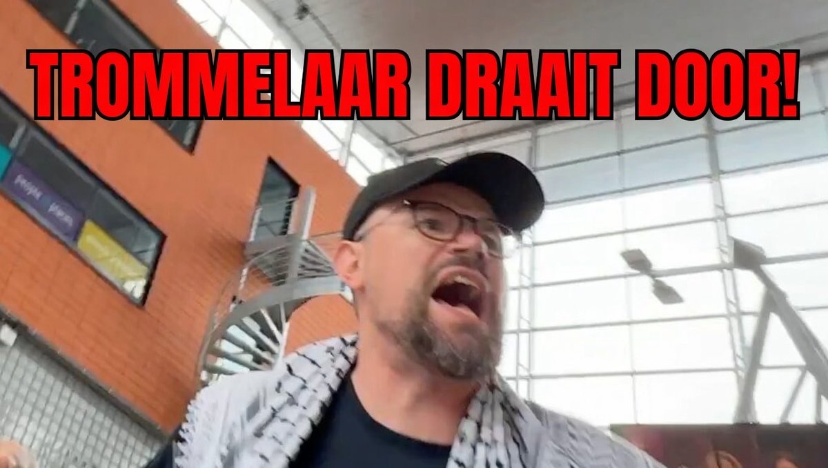 Escalatie! Trommelaar Herman Witkam kan zich niet meer beheersen: hij zoekt de confrontatie. Met zijn twee meter lengte stormt hij af op de camera, woest slaand op zijn grote trom. Fysiek en akoestisch wordt de verslaggever het station uit gejaagd. Niets straalt meer 'vreedzaam protest' uit dan een journalist het station uit trommelen. #AmersfoortCentraal