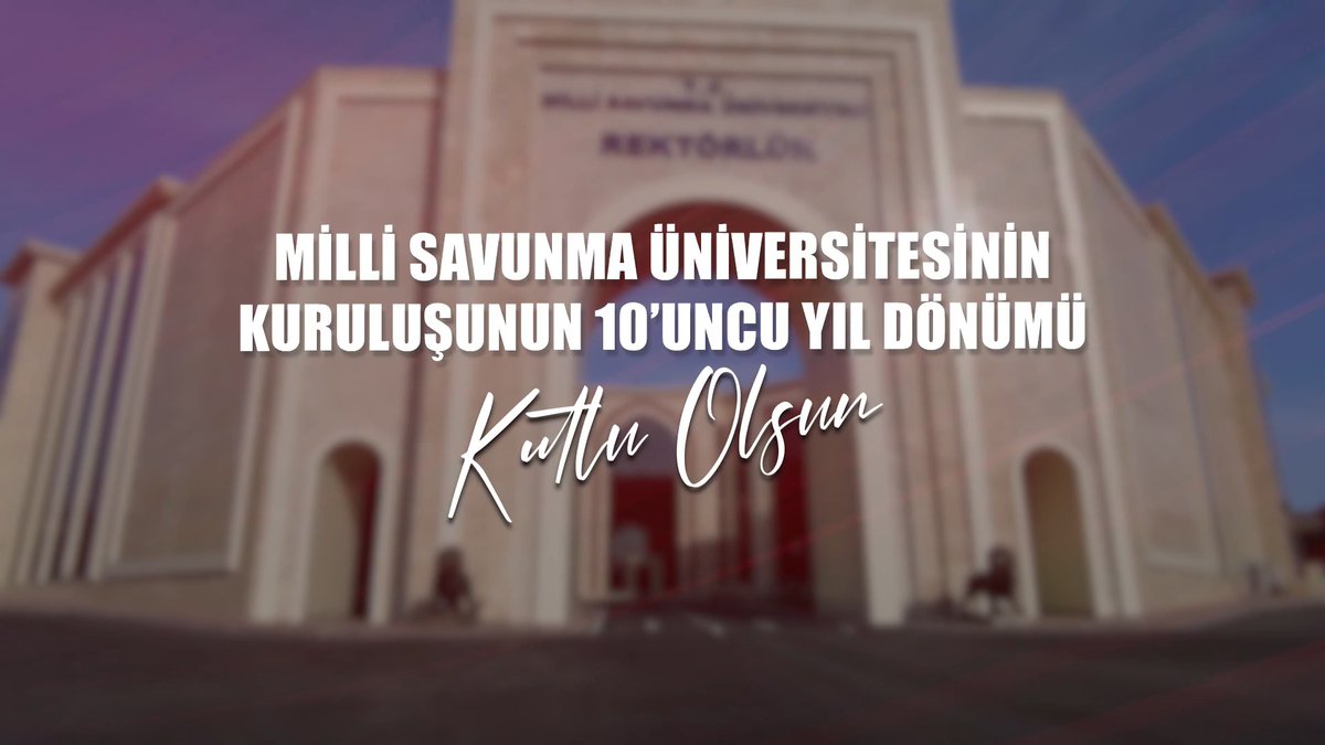 Türk Silahlı Kuvvetlerimizin ihtiyaç duyduğu; milli iradeye saygılı, vatan ve millet sevgisiyle yetişen nitelikli subay ve astsubayları ülkemize kazandıran Milli Savunma Üniversitesinin 10'uncu kuruluş yıl dönümü kutlu olsun!