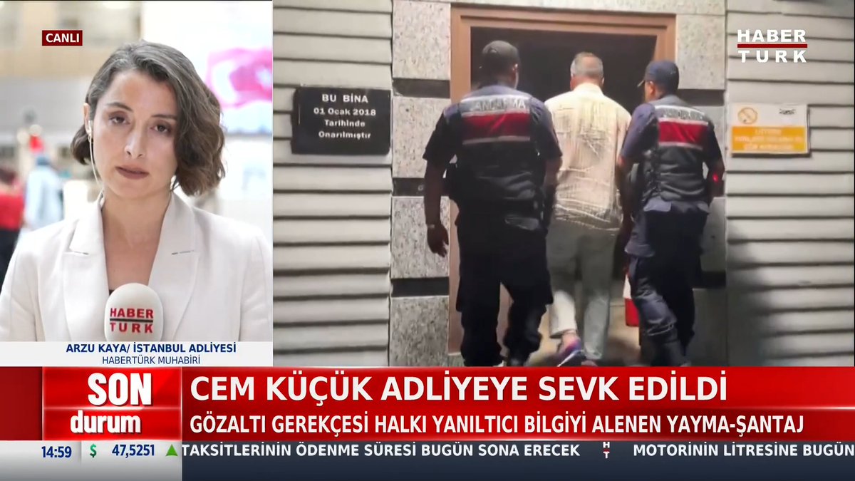 #SONDURUM - Cem Küçük adliyeye sevk edildi.