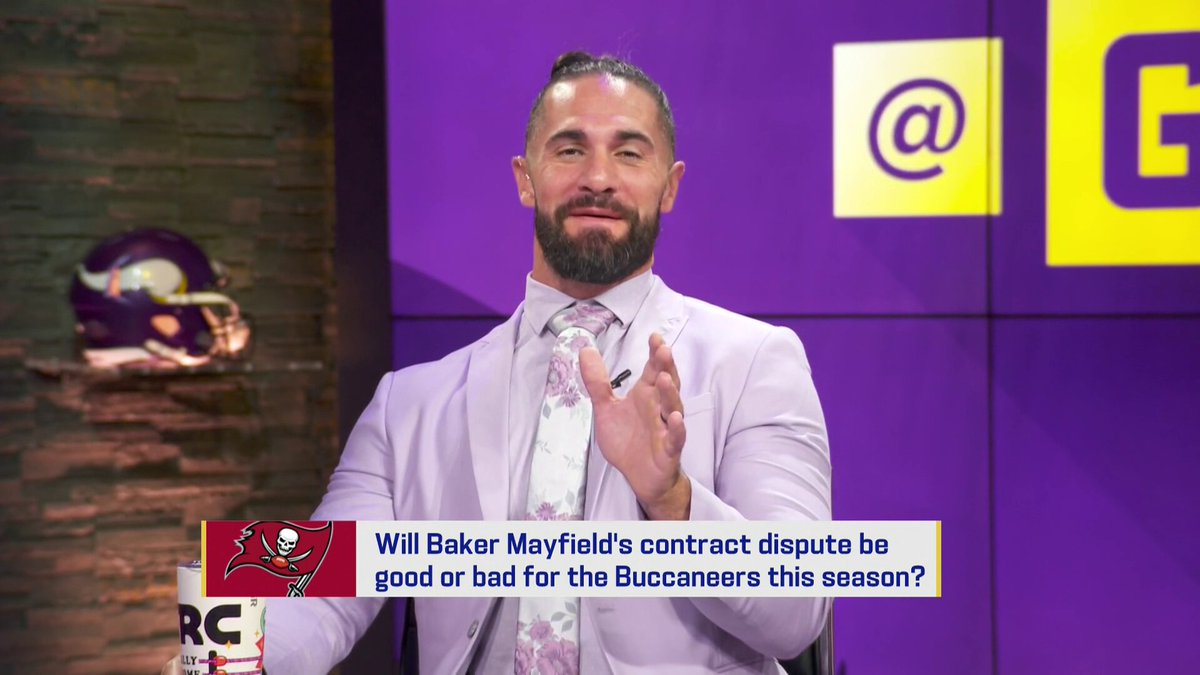 "PAY HIM THE MONEY" Seth Rollins thinks Baker Mayfield has earned his pay day 💰