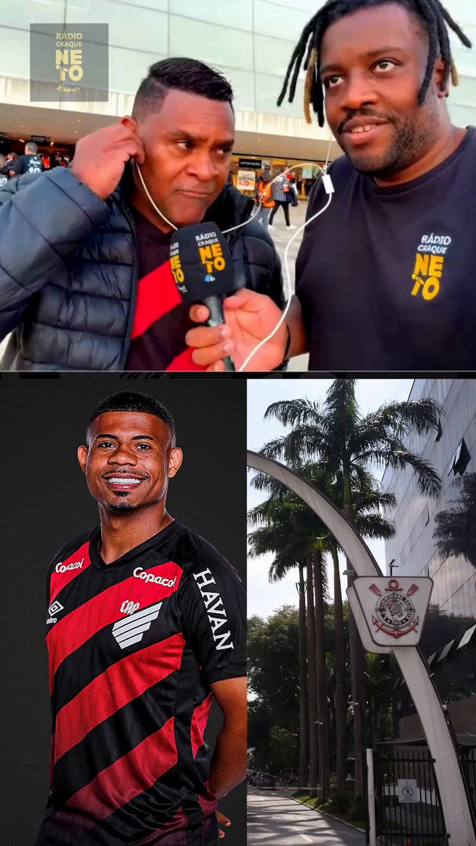 😳 Pai de Gilberto, lateral que pertence ao Palmeiras e está emprestado ao Athletico: "Ele foi para o Palmeiras logo cedo, e eu sempre pedia uma chance no Corinthians: 'dá uma chance para o meu filho jogar no Corinthians, a gente é corintiano'. É o meu sonho. Mas você sabe como é dentro do Corinthians…” "E aí ele foi para o Palmeiras. Eu torci para o Palmeiras nesses 5 anos que ele ficou lá." "Tem gente que fala: 'como você torce para o Palmeiras sendo corintiano?'. Cara, filho em primeiro lugar. Se ele jogar no Flamengo, que é um time que eu detesto, eu vou torcer para o Flamengo." 🎥 Rádio Craque Neto
