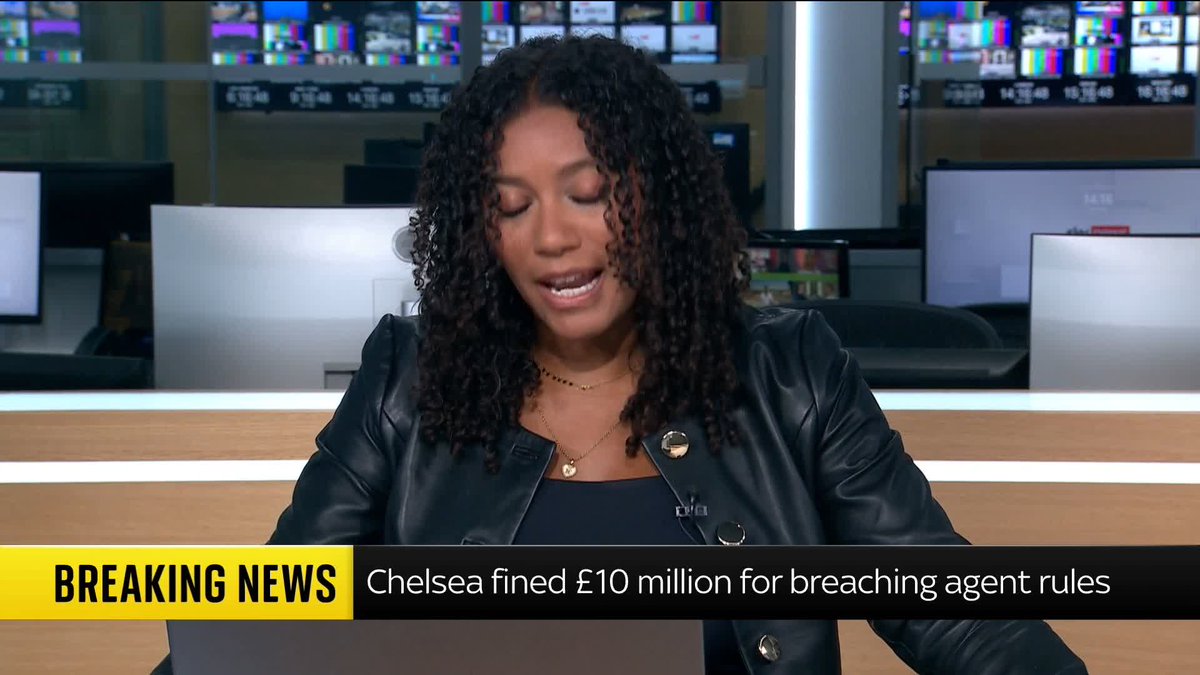 BREAKING: Chelsea Football Club have been fined £10 million and given a suspended two window transfer ban following an investigation into 74 alleged breaches of the English Football Association’s regulations. 📺 Sky 501 and YouTube