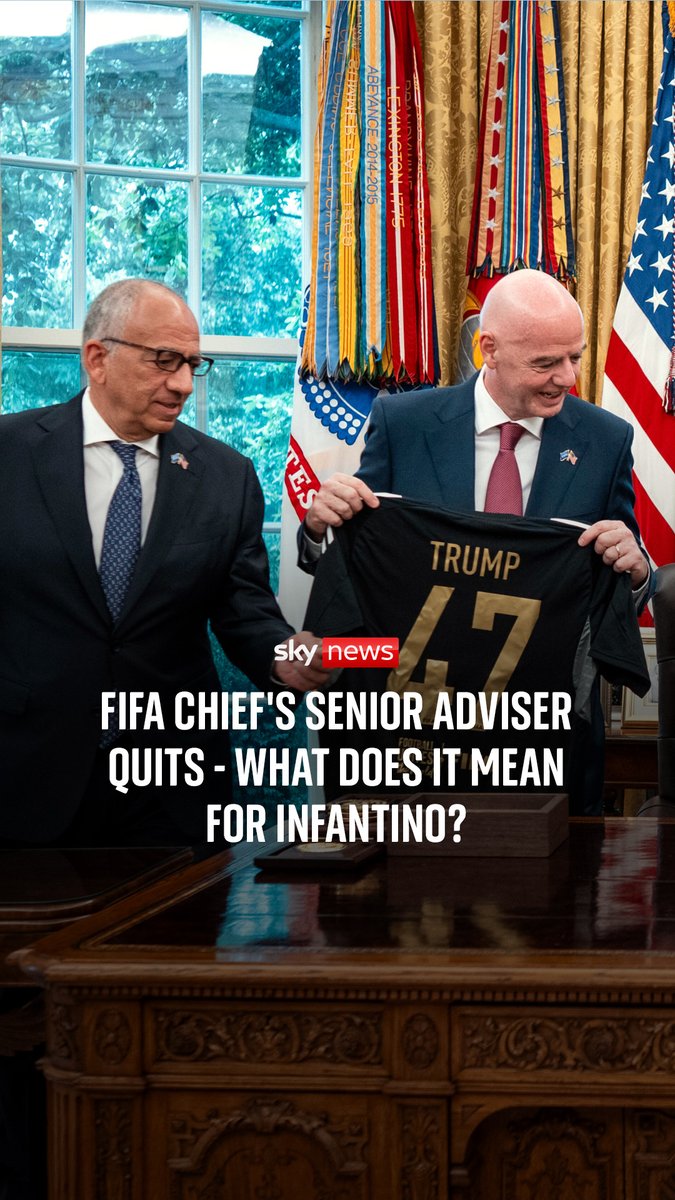 Carlos Cordeiro, Gianni Infantino's senior adviser, resigned following moves by the FIFA president to sell off stakes in the World Cup. Sky's Rob Harris has all the latest.