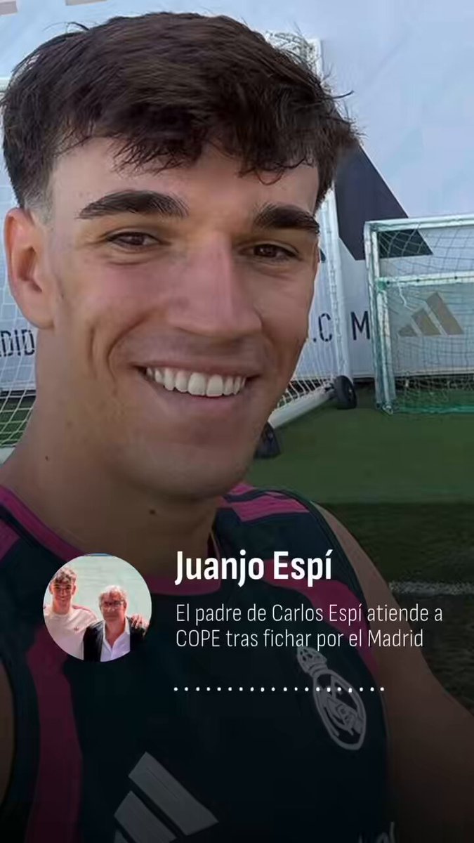 | Audio Deportes COPE Valencia | 🐸 🔵 El padre de CARLOS ESPÍ, en COPE 💼 El Real Madrid C.F. lo ha fichado por 25M€ 🥹 “Con ganas de tener tiempo para asimilarlo todo. Ninguno nos lo esperábamos”