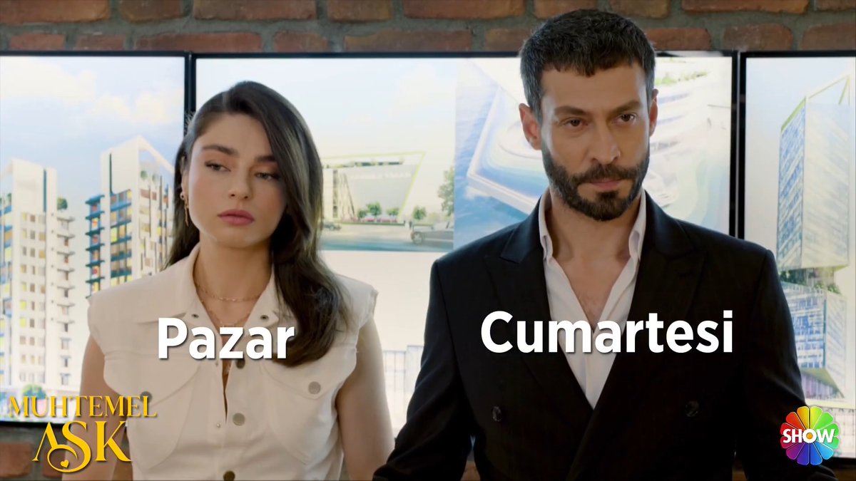 Sonunda geldin hafta sonu😌 #MuhtemelAşk Muhtemel Aşk