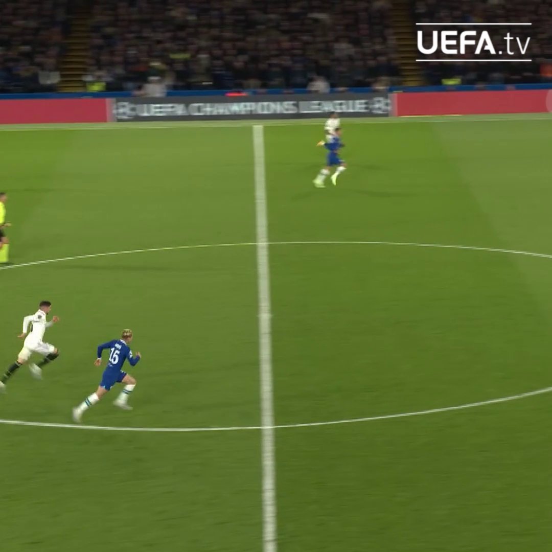 Mudryk outpaced Valverde chased Vinicius jr and still won the ball back one of the reason for his investigation in the first place. Welcome back Misha. 👏