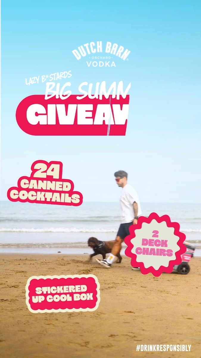 Don't miss your chance to win the ultimate Dutch Barn Vodka summer set-up. Spend £25 or more at and you could win: 🍹 24 Dutch Barn Canned Cocktails 🧊 A Ninja FrostVault t 🏖️ 2 Dutch Barn deck chairs Closes 11:59pm on 3 August 2026. T&amp;Cs apply.