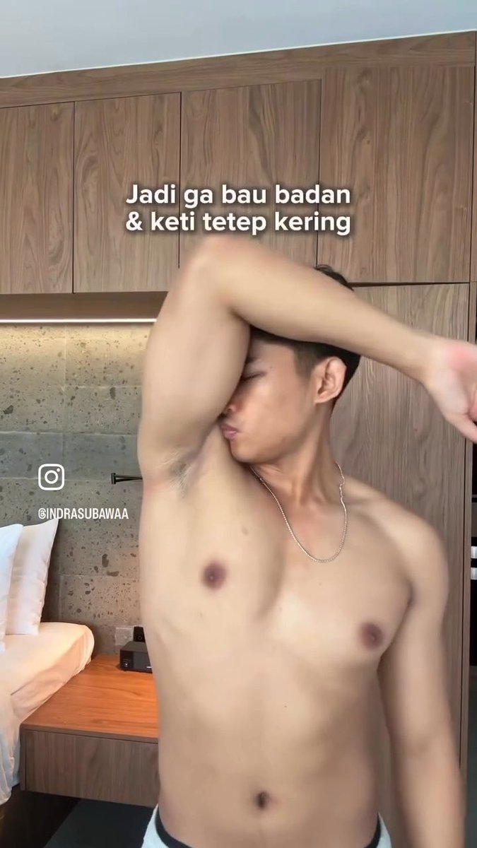 Emang bener ini rekomen ya deodorannya? Kata bli indra.