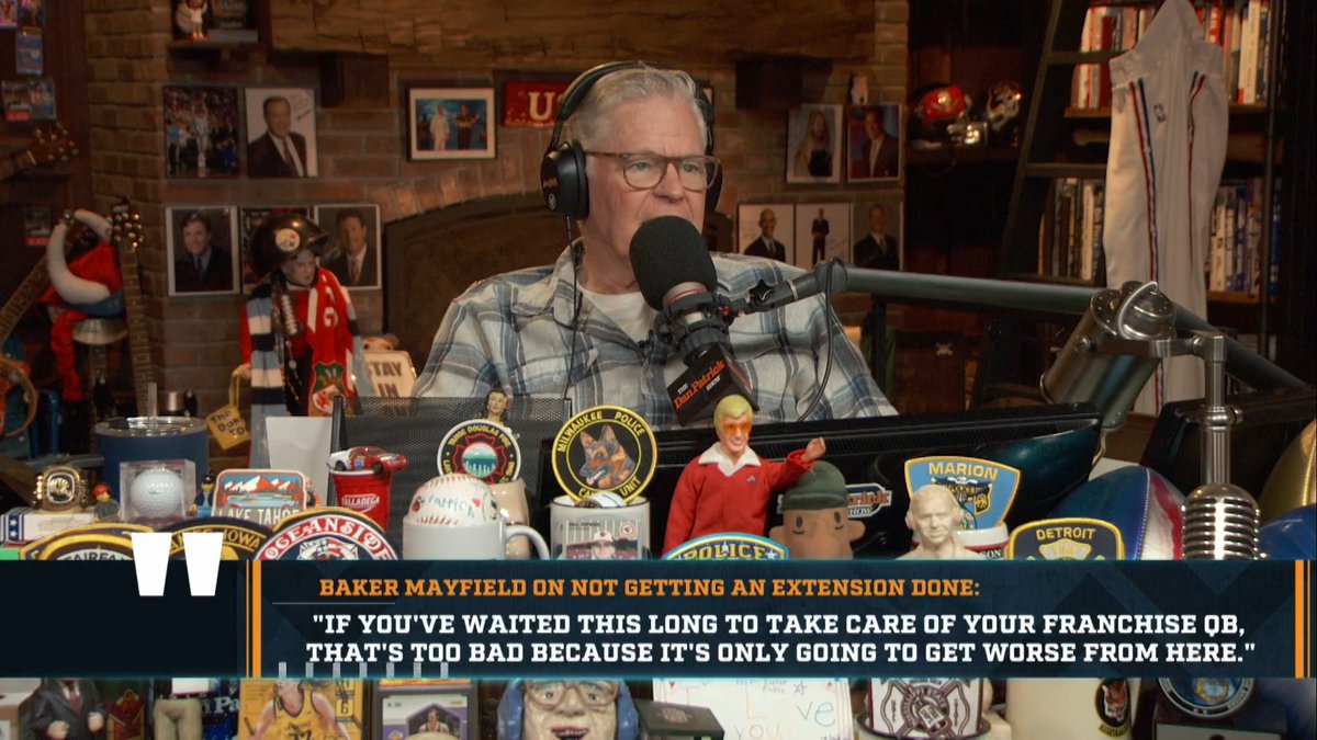 "It's personal for you – it's not personal for management/ownership. They can't attach emotion to this." – DP on the Baker Mayfield contract negotiation saga.