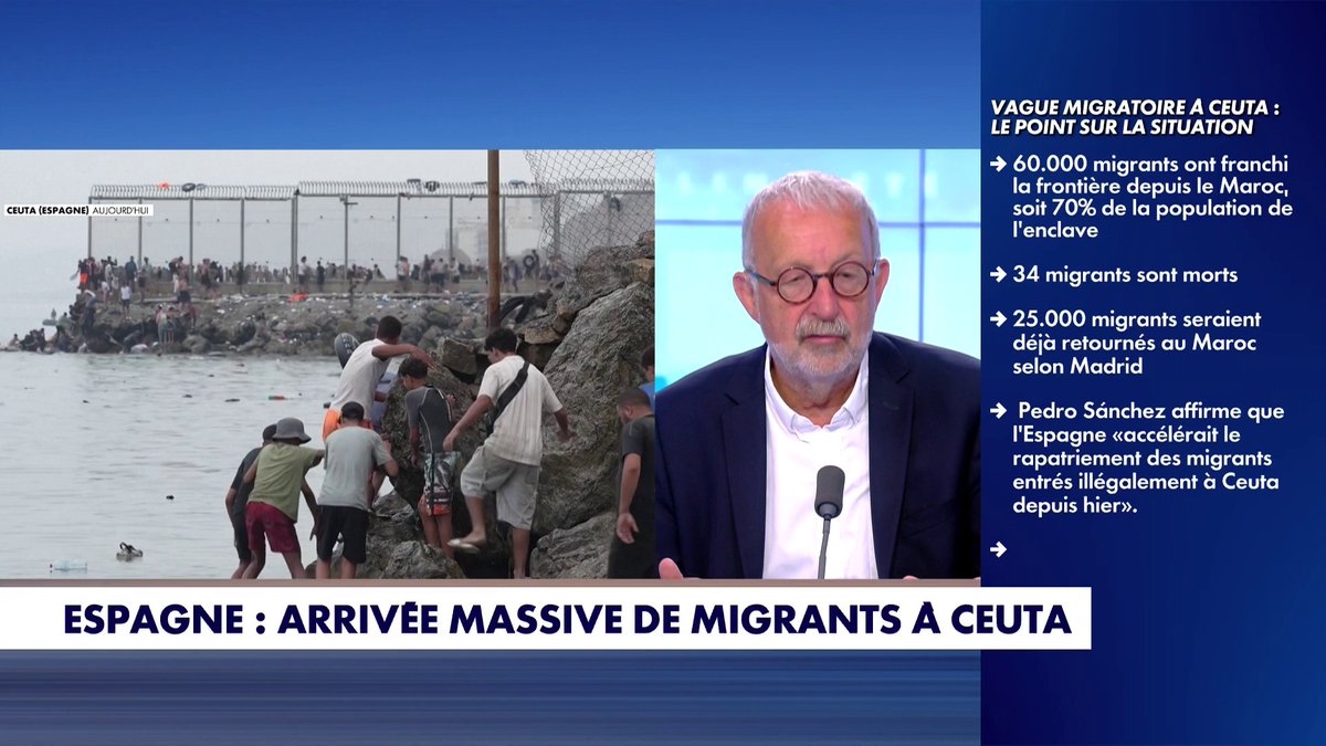 Crise migratoire à Ceuta : «On nous avait garanti une construction européenne avec des frontières sûres et on a des passoires», déplore le journaliste Joseph Thouvenel, dans #PunchlineEte Toute l'info est à retrouver sur