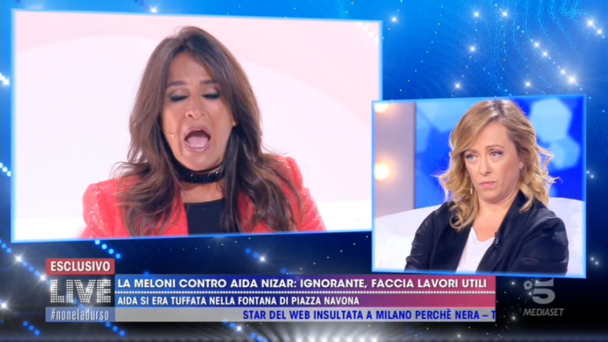 A un tweet de acabar así con Meloni
