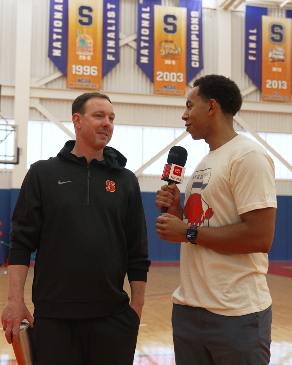 "They've got to believe in one another... and on top of that they have to fight for one another." 🍊📈 Gerry McNamara on the final day of summer session