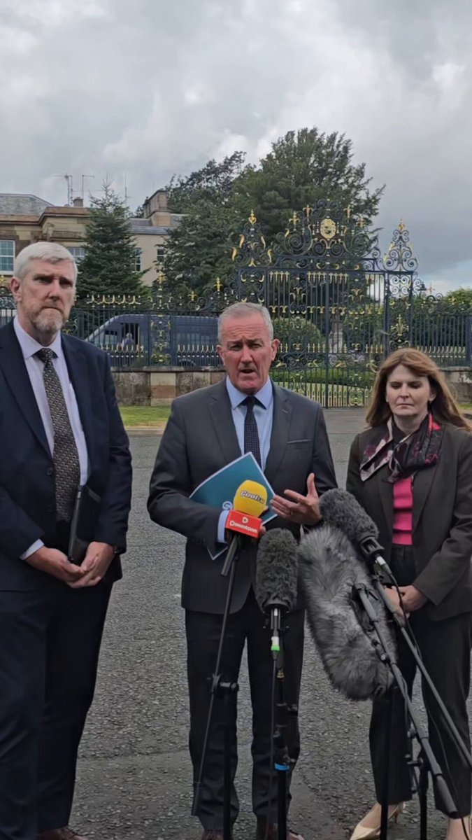 💥🗣NEW: ‘Sinn Féin is in power-sharing because it WANTS to be. The DUP is there because it HAS to be. Stormont is in a precarious place.’ 🎤🎥Sinn Féin’s Conor Murphy tells Chief Reporter James about his party’s, and First Minister Michelle O’Neill’s, frustrations with the Stormont institutions. He also sets out his view on Stormont’s stability. On the issue of a border poll, he says the new Secretary of State, Chris Bryant, does have ‘some sense of the change’ that is happening. He was joined by Finance Minister John O' Dowd and Economy Minister Caoimhe Archibald MLA. More on-air and online.