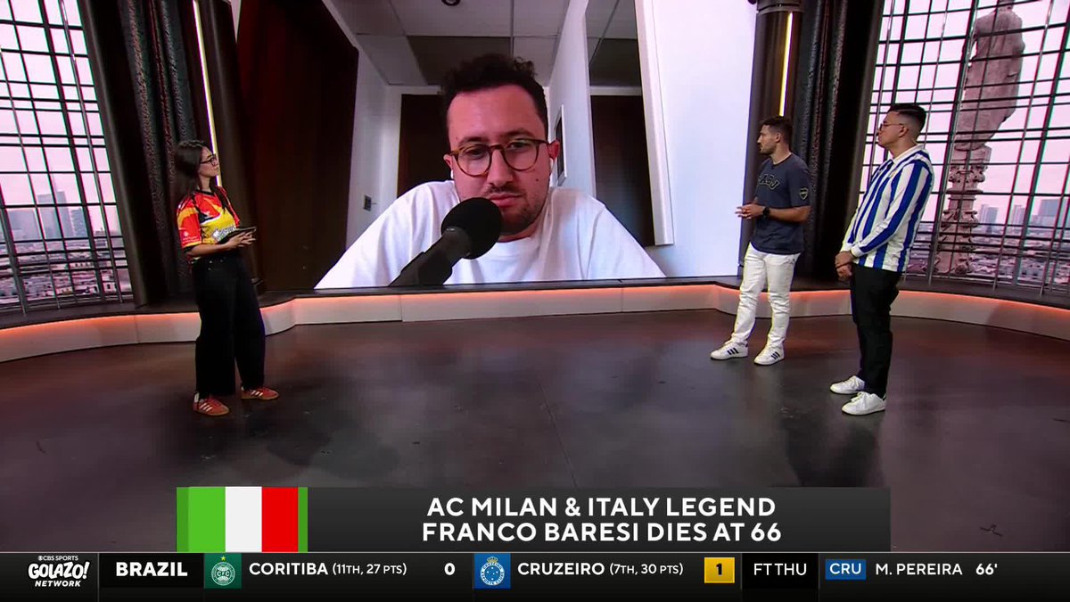 "It's not just about the player but also about the person he was, and I think that legacy will stay forever". Francesco Porzio reflects on the legendary figure in Italian football that was Franco Baresi.