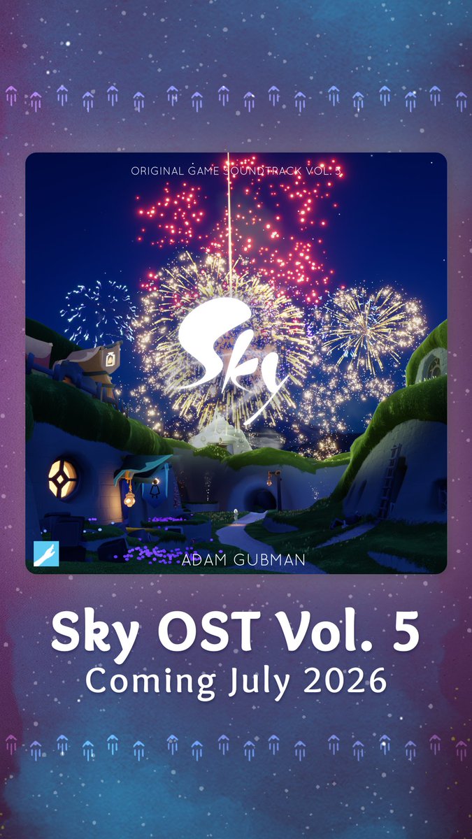 From your first flight to your latest adventure, the music of the realms brings great inspiration and comfort 🎶 We’re thrilled to share that Volume 5 of Sky’s Original Game Soundtrack, from Remembrance to Revival, is now available! Thank you to Adam Gubman for the incredible work 🩵